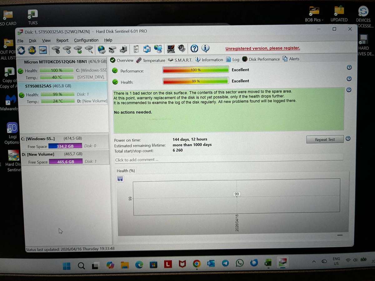 Seagate 500GB Laptop HDD *READ FULL DESCRIPTION*