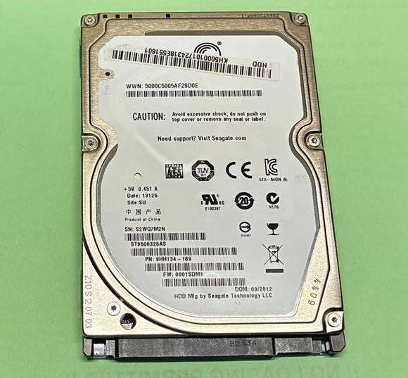 Seagate 500GB Laptop HDD *READ FULL DESCRIPTION*