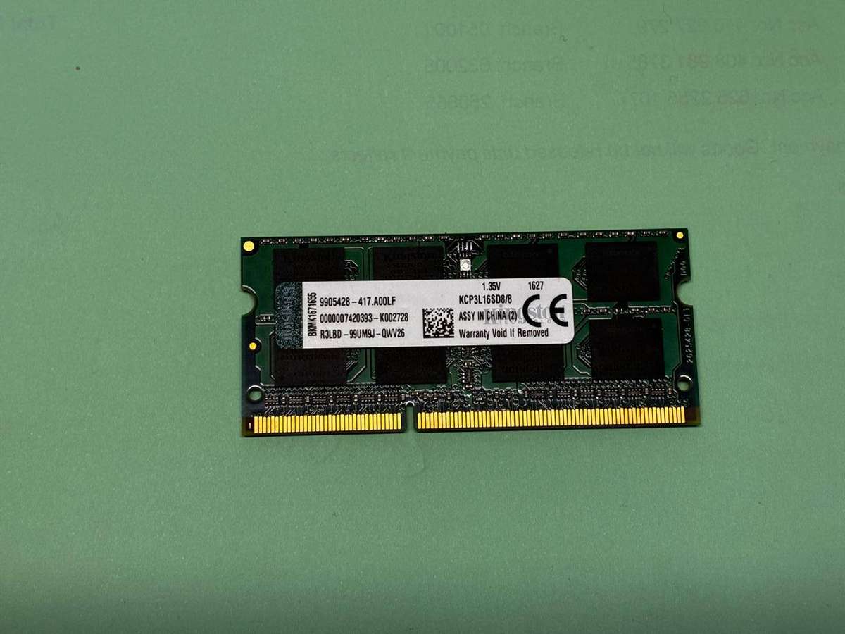 KINGSTON 8GB DDR3L 1600 Laptop Memory