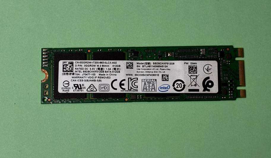 INTEL 512GB M.2 2280 SATA SSD