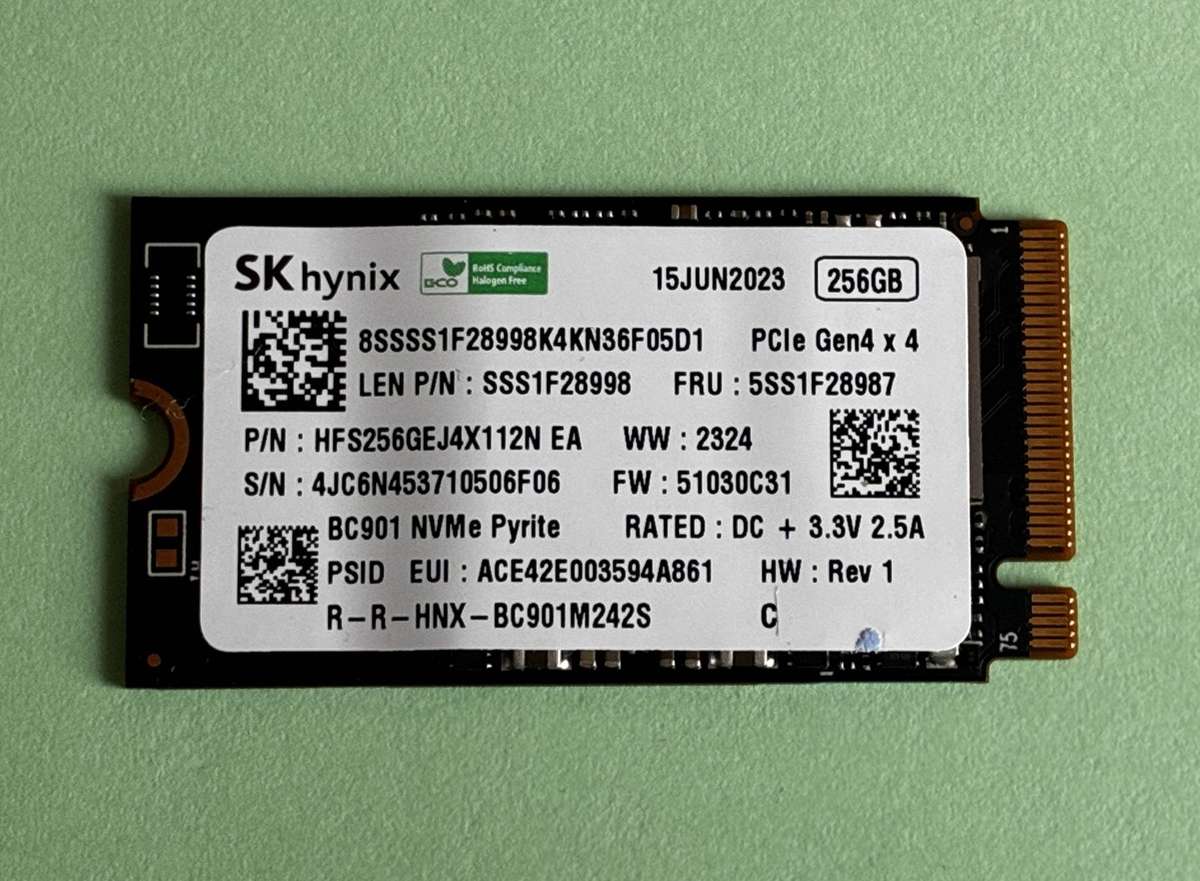SK HYNIX 256GB M.2 2242 NVME SSD