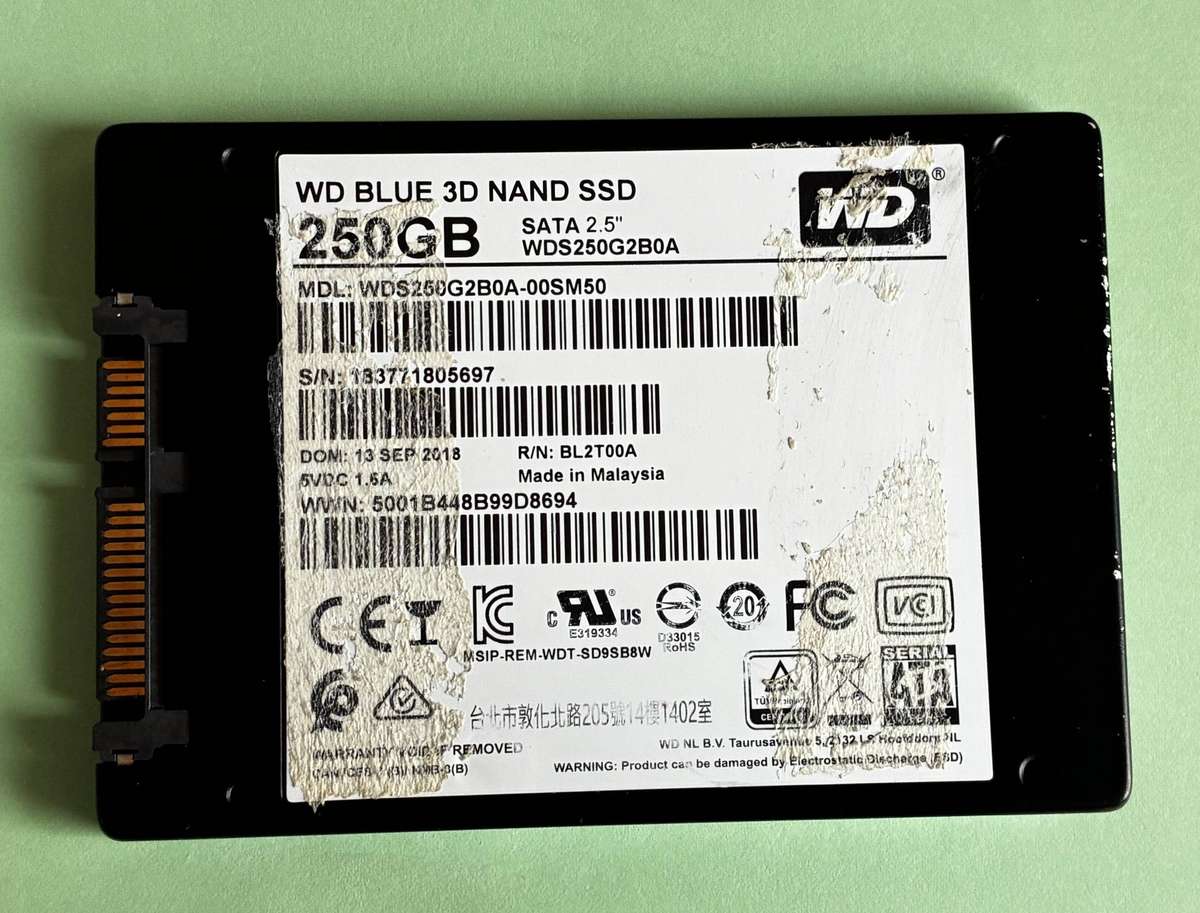 WD BLUE 250GB SATA 2.5 LAPTOP SSD