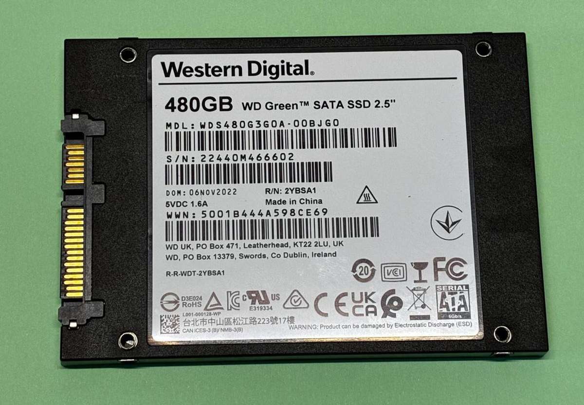 WD GREEN 480GB SATA 2.5 LAPTOP SSD