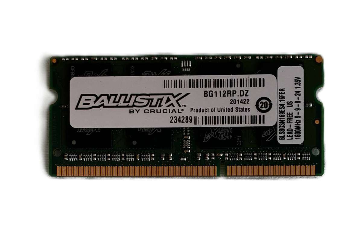 BALLISTIX 8GB DDR3L 1600 Laptop Memory