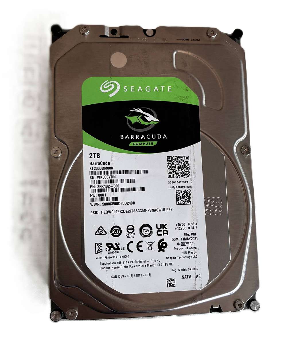 SEAGATE BARRACUDA COMPUTE 2TB Desktop HDD