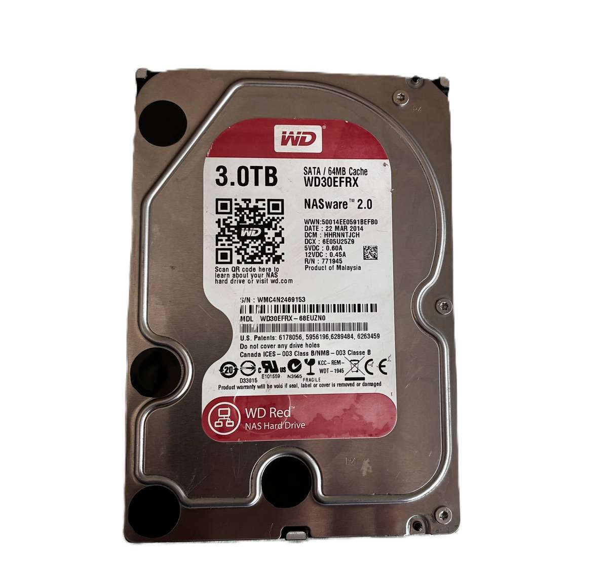 WD Red NAS 3TB Desktop HDD