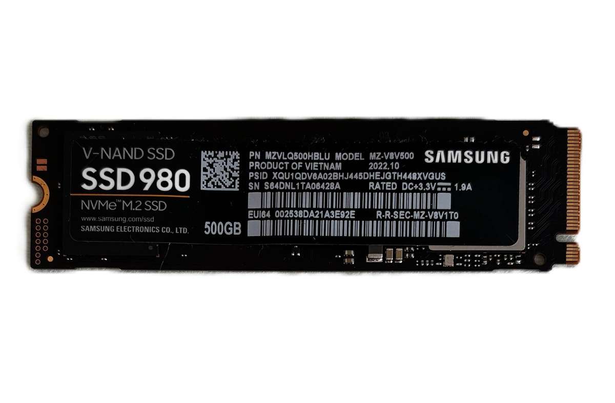 SAMSUNG SSD980 500GB m.2 2280 NVME SSD *ONLY 58 DAYS ON TIME*