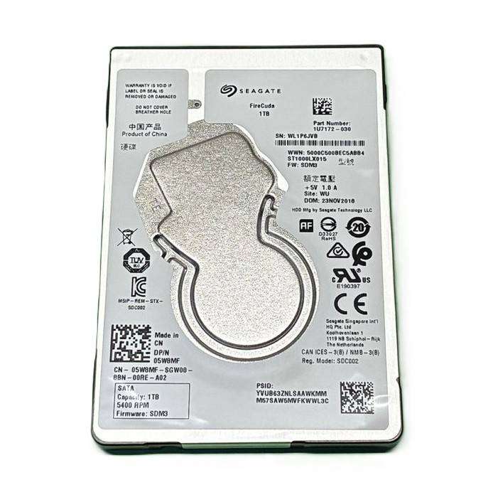 SEAGATE FIRECUDA 1TB Laptop SSHD *ONLY 5 DAYS ON TIME*