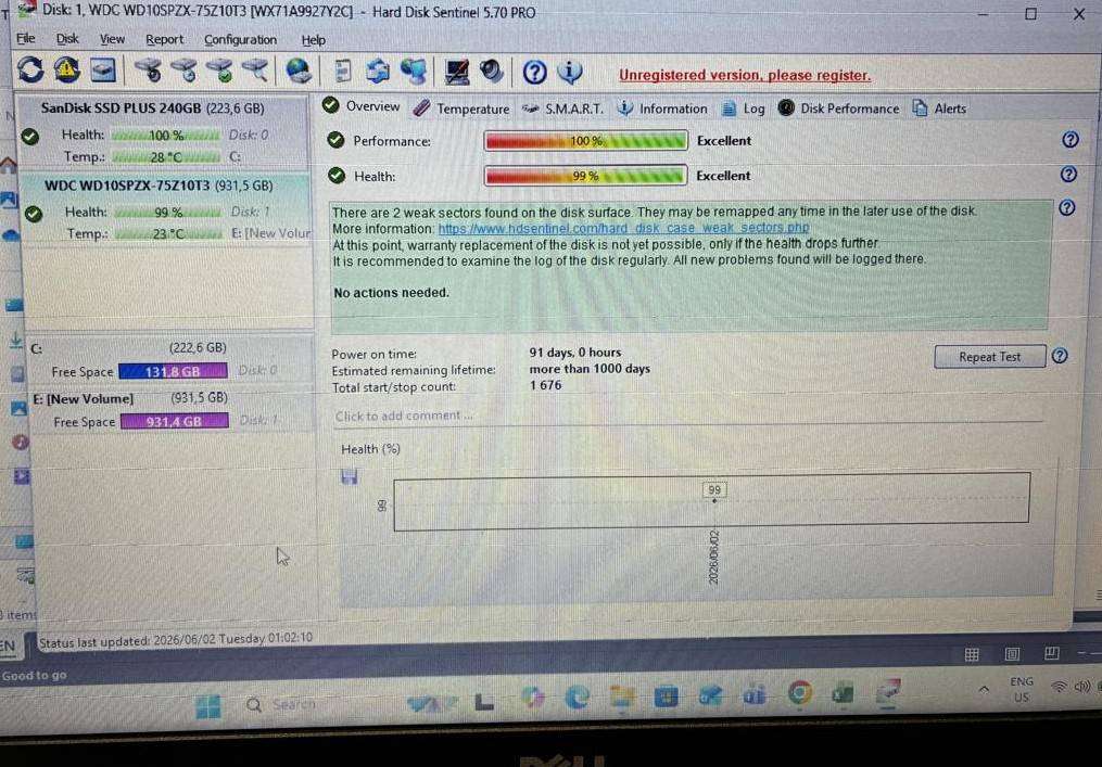 WD Blue 1TB Laptop HDD *SEE FULL DESCRIPTION*