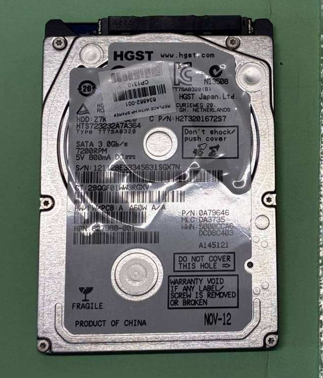 HGST 320GB Laptop HDD