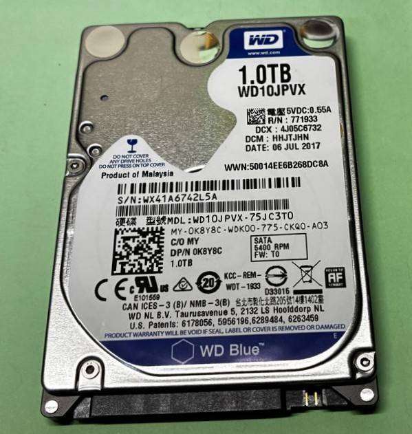 WD Blue 1TB Laptop HDD