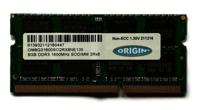 ORIGIN 8GB DDR3L 1600 Laptop Memory