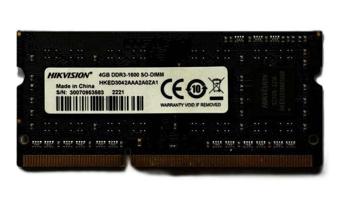 HIKVISION 4GB DDR3L 1600 Laptop Memory