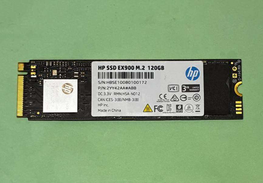 HP EX900 120GB M.2 2280 NVME SSD