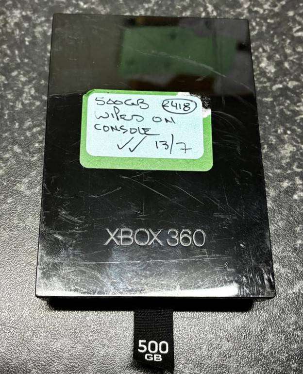 X BOX 360 500GB HDD