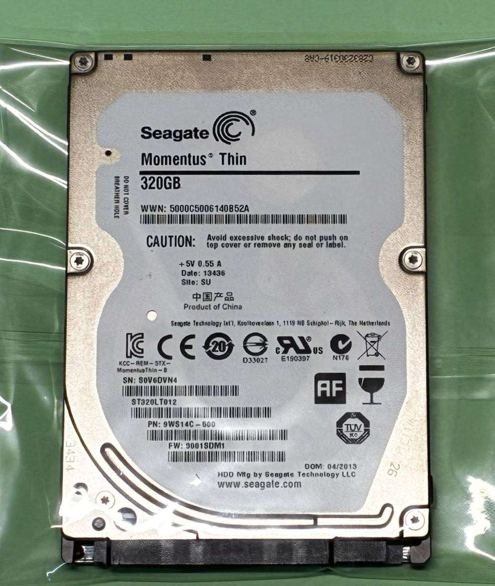 Seagate 320GB Laptop HDD *ONLY 12 DAYS POWER ON TIME*