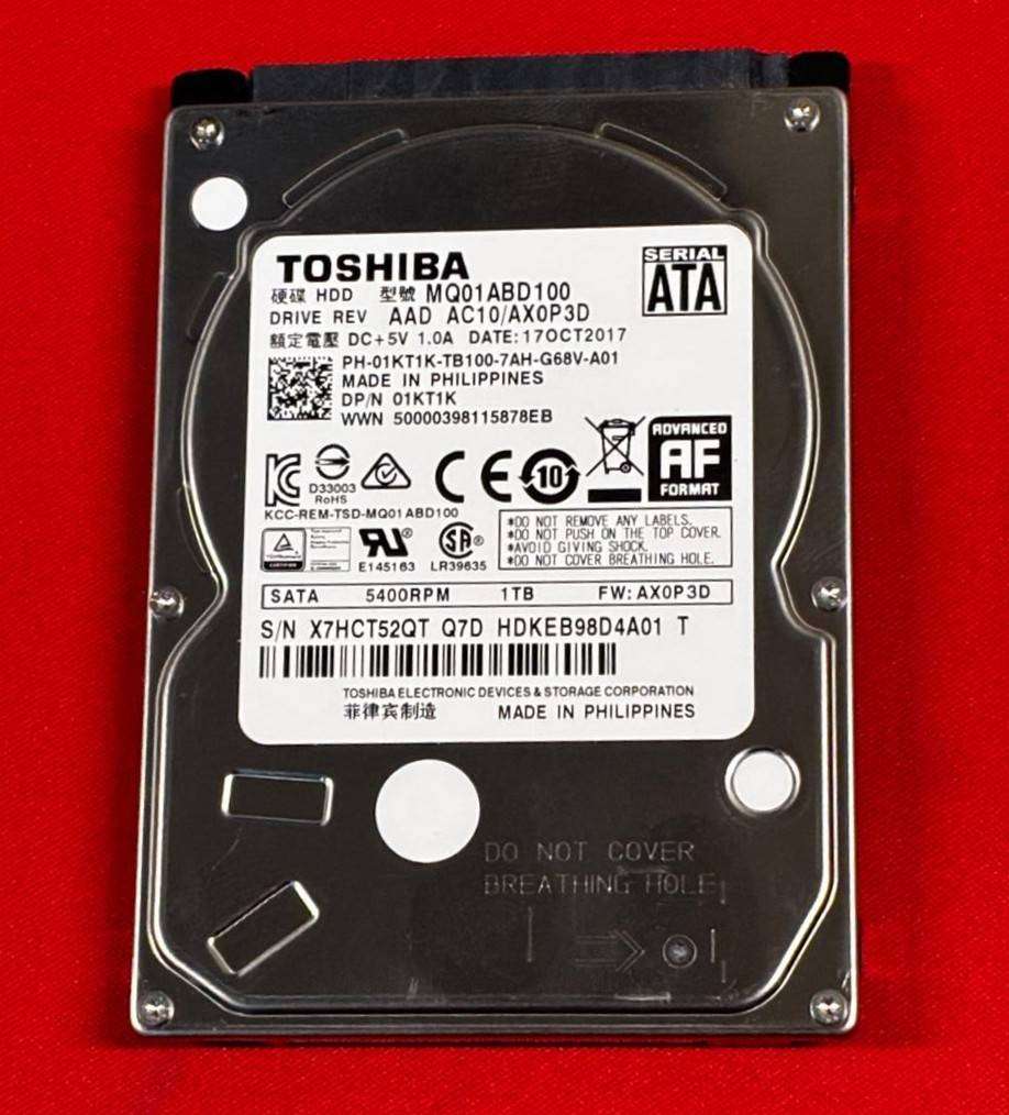 Toshiba 1TB Laptop HDD