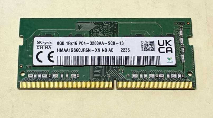 SK HYNIX 8GB DDR4 3200 Laptop Memory