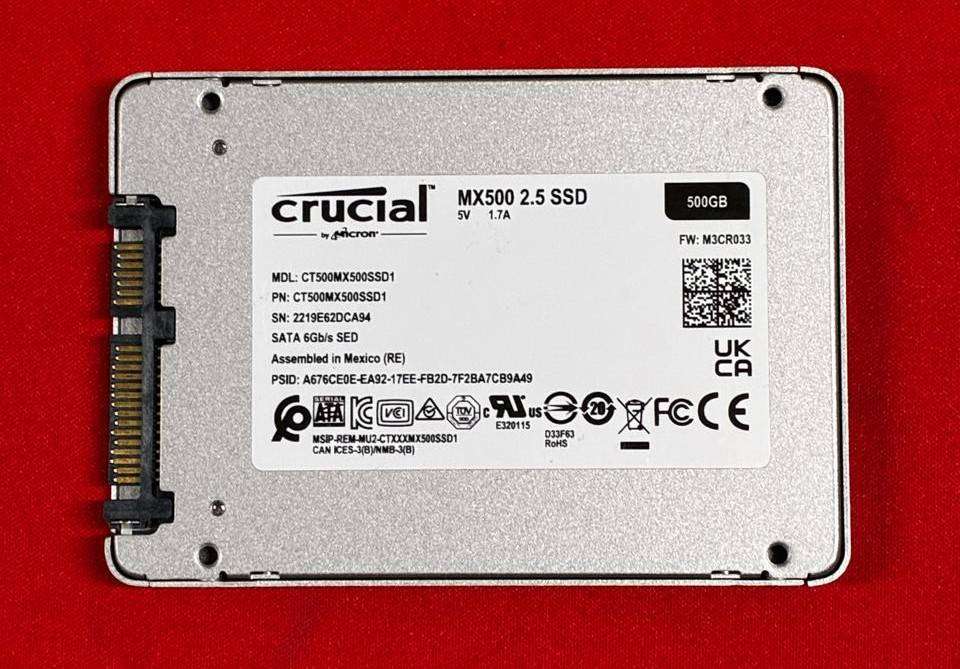 CRUCIAL MX500 500GB SATA 2.5 SSD