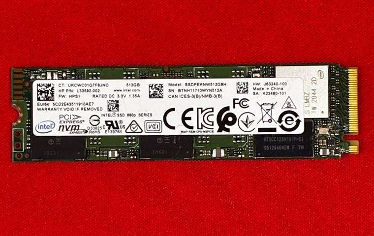 INTEL 660P 512GB M.2 2280 NVME SSD
