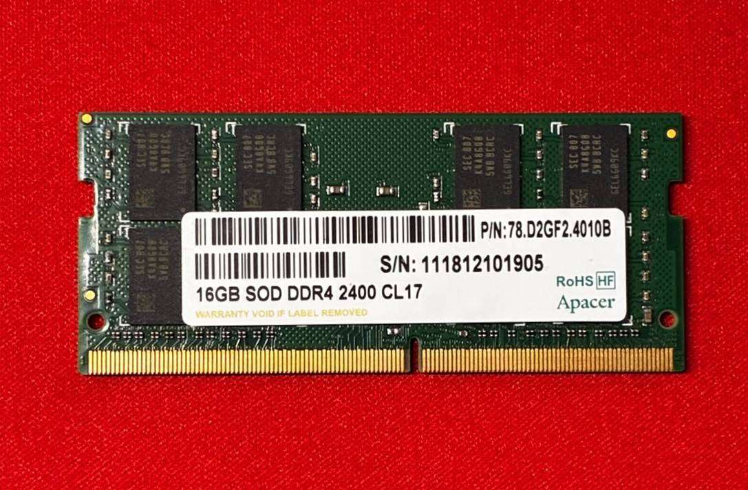 APACER 16GB DDR4 2400 Laptop Memory