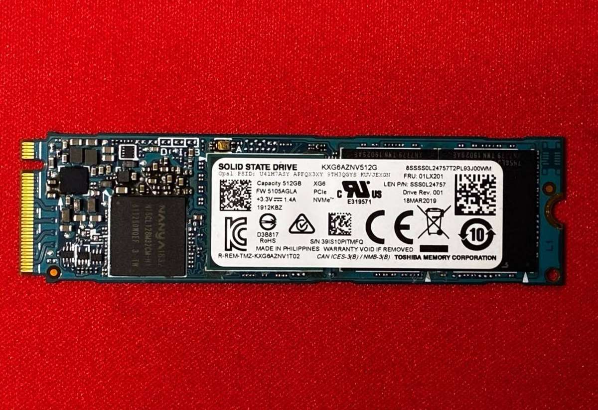 TOSHIBA 512GB M.2 2280 NVME SSD *READ FULL DESCRIPTION*