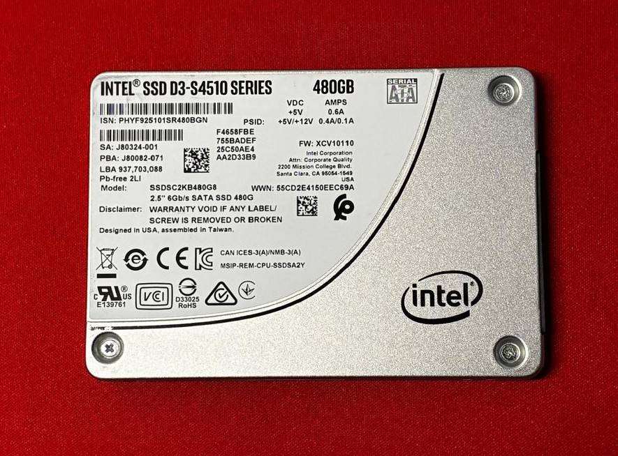 INTEL 480GB 2.5" SSD *READ FULL DESCRIPTION*