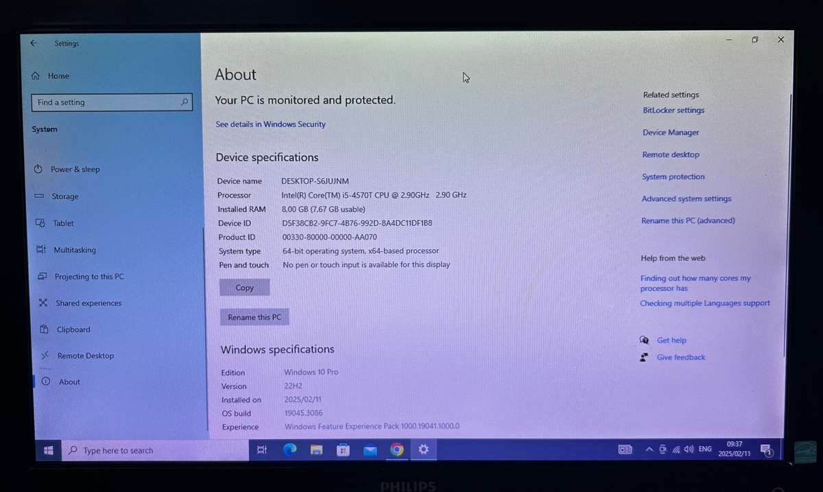 Lenovo M93 Tiny Core i5 4th Gen PC 256GB SSD 8GB RAM *HDMI*