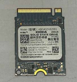 Kioxia 256GB m.2 2230 3D TLC NAND PCIe NVMe SSD