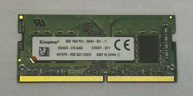 Kingston 8GB DDR4 2666 Laptop Memory