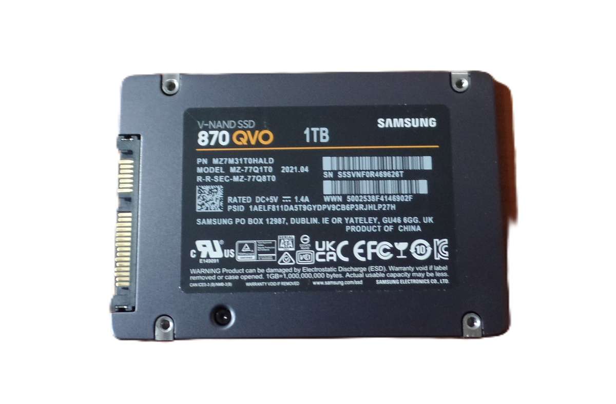 SAMSUNG 1TB 870 QVO QLC V-NAND 2.5" Laptop SSD
