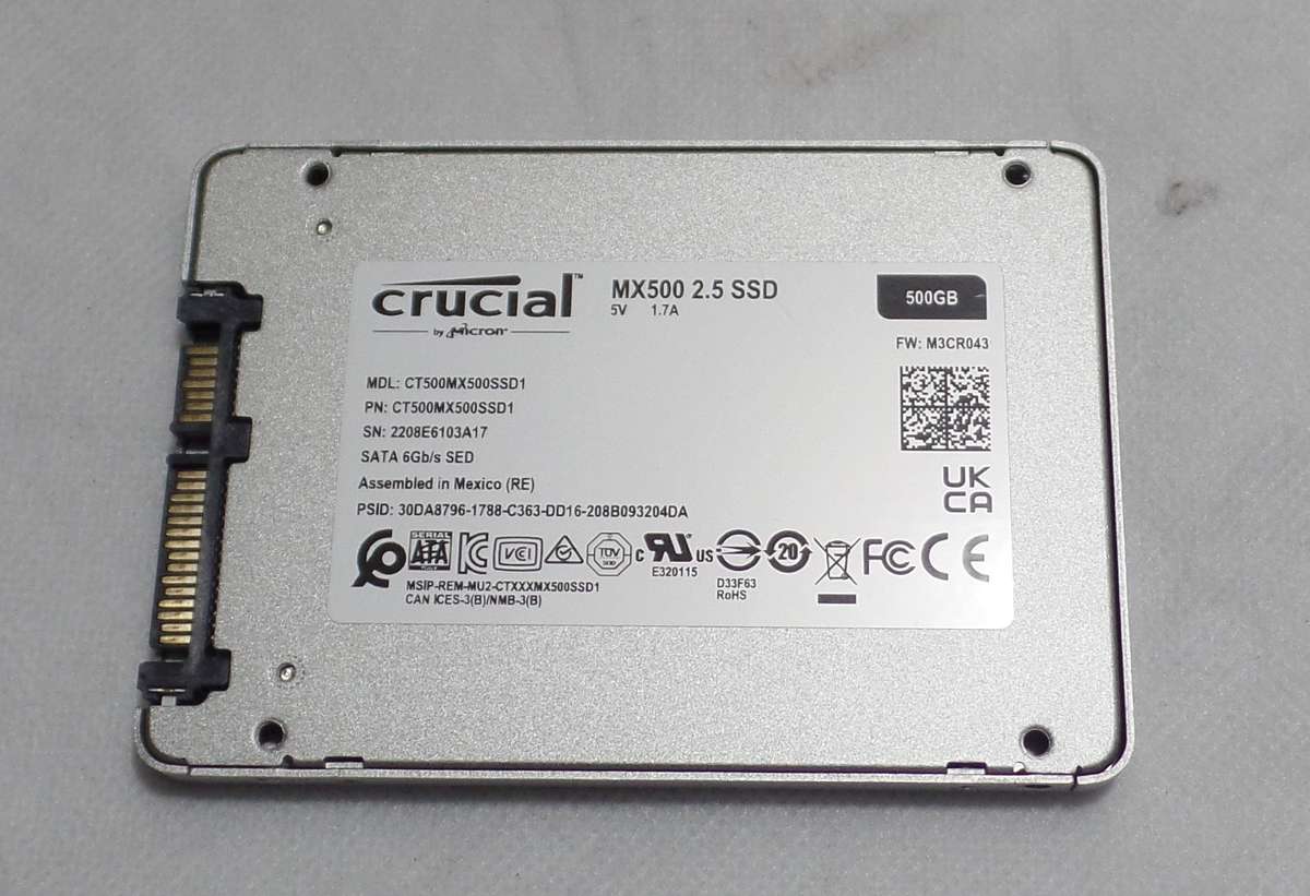 Crucial MX500 500GB 2.5` SSD