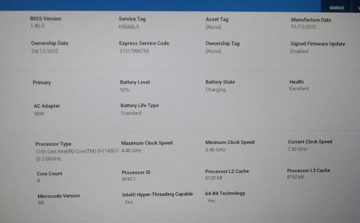 Dell Latitude 5420 Core i5 11th Gen 512GB SSD 16GB RAM Windows 11 Pro