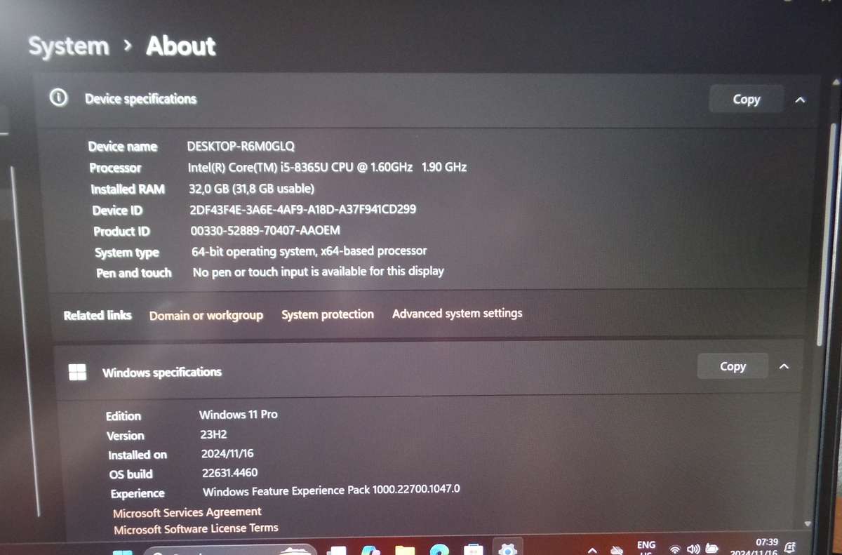 Dell Latitude 5400 Core i5 8th Gen 512GB SSD 32GB RAM Win 11 Pro *ONBOARD 4G*