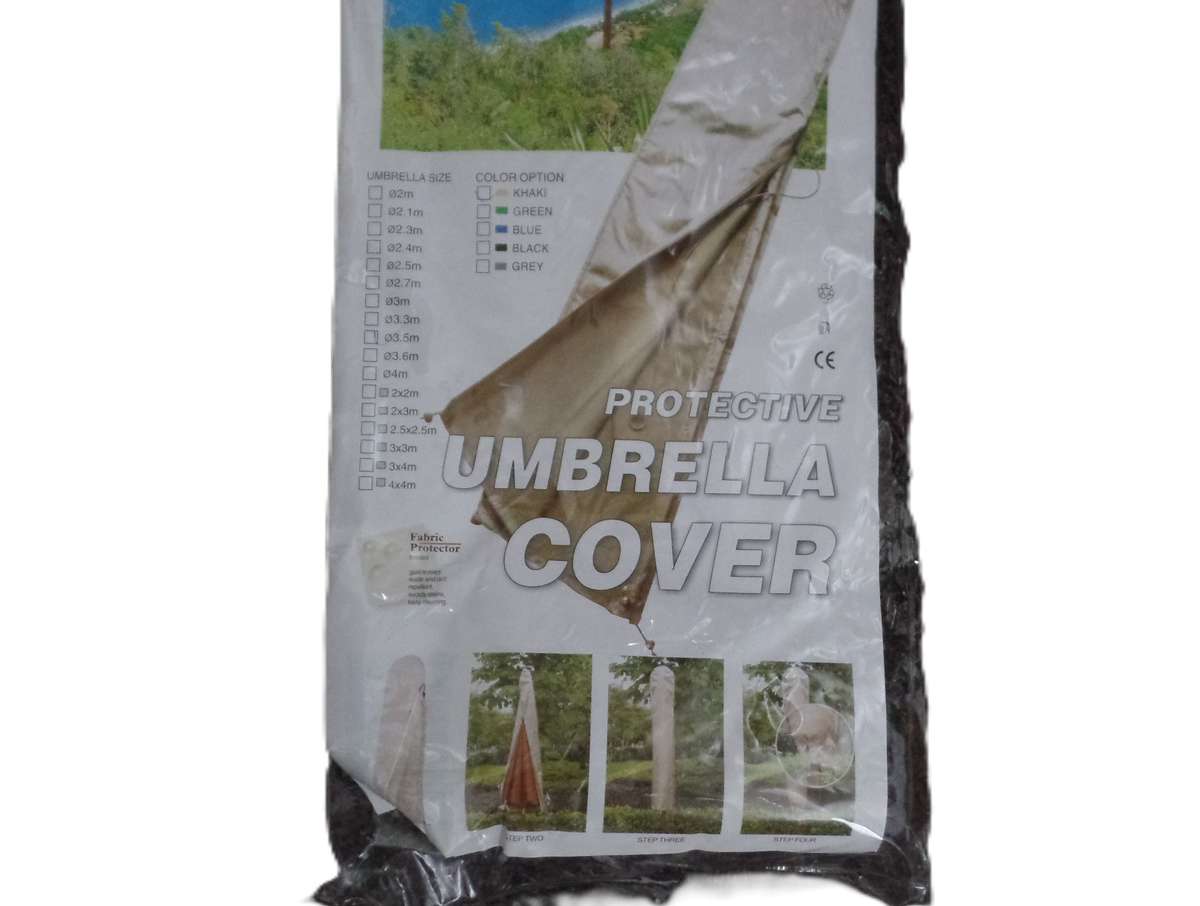 Fabric Umbrella Cover - Khaki 3.5m