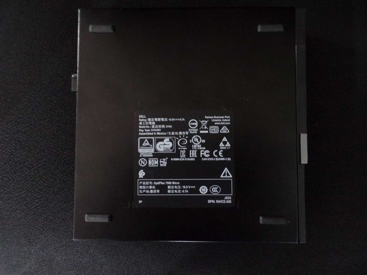 Dell Optiplex 7060 Micro Core i7 8700 256GB SSD 16GB DDR4 Win 11 Pro