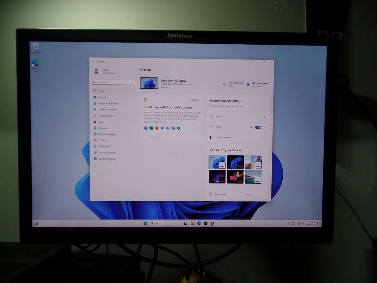 HP EliteDesk 705 G5 Desktop Mini AMD Ryzen 5 Pro 3400 1TB SSD 16GB RAM
