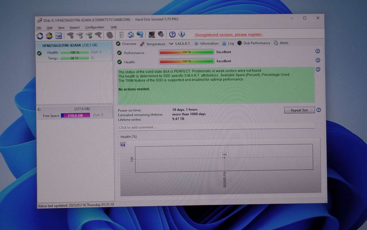 HP EliteDesk 705 G5 Desktop Mini AMD Ryzen 5 Pro 3400 256GB SSD 16GB RAM