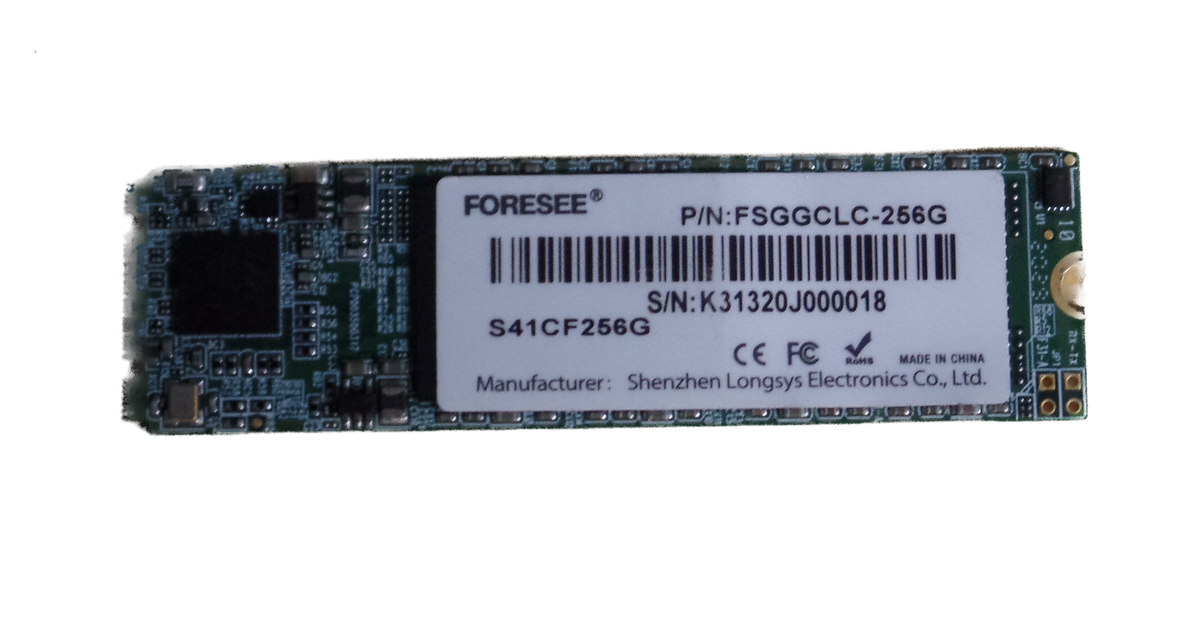FORESEE 256GB M.2 2280 SATA SSD *POWER ON TIME 72 DAYS*