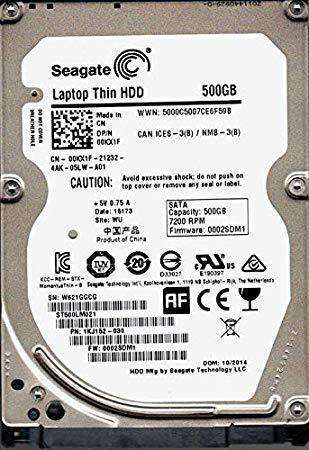 Seagate 500GB Laptop HDD