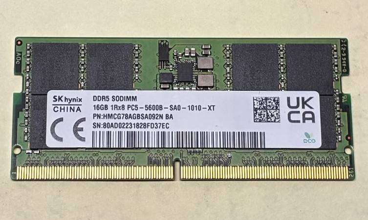 SK HYNIX 16GB DDR5 5600 Laptop Memory