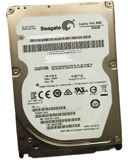 Seagate 500GB Laptop HDD
