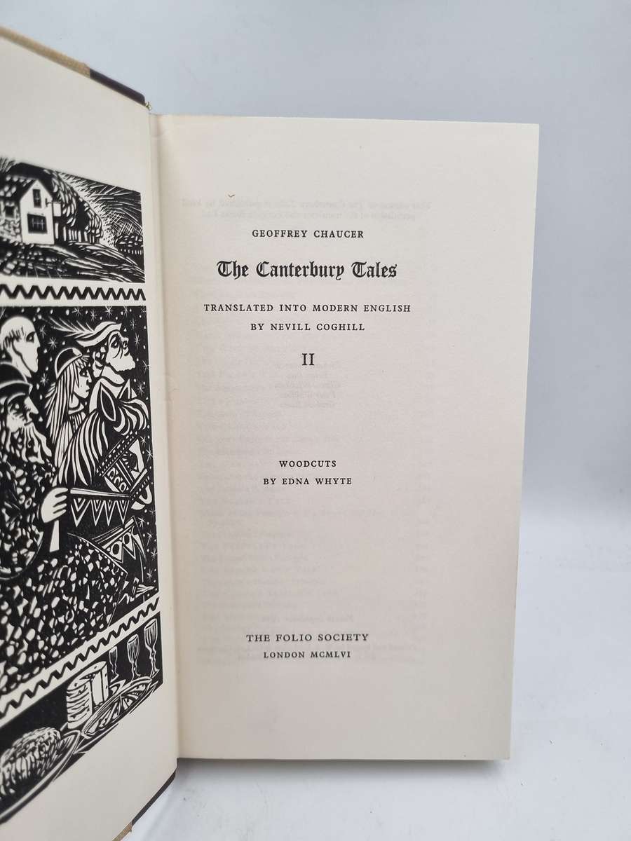 The Canterbury Tales - Geoffrey Chaucer | Volume 1 and 2  | Folio Society