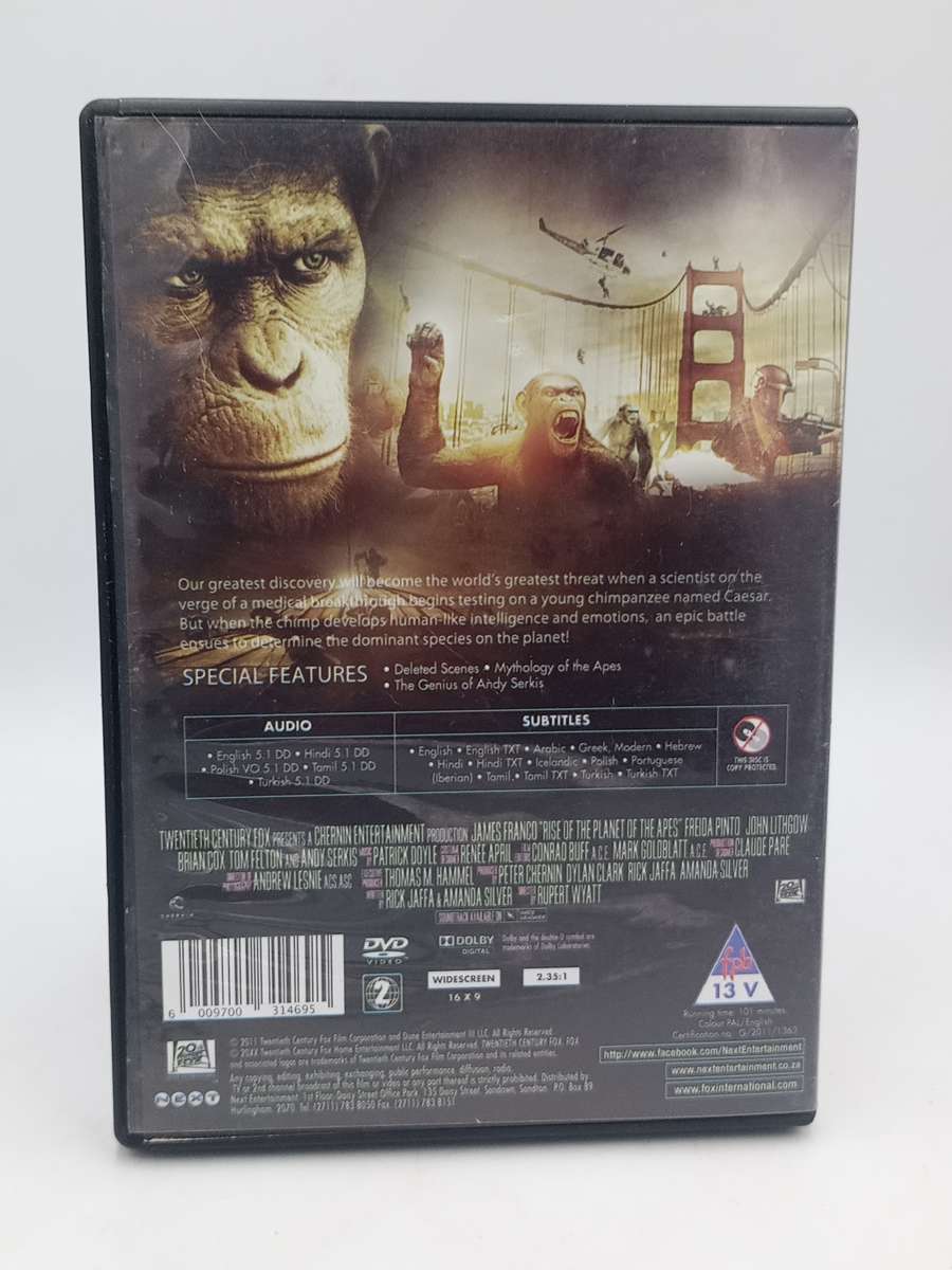 Rise of the Planet of the Apes DVD