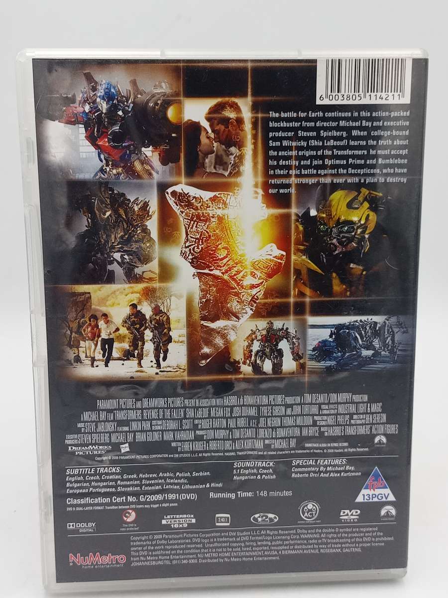 Transformers Revenge of the Fallen DVD