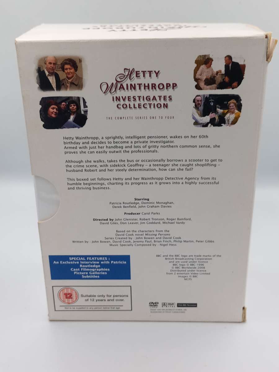 Hetty Wainthrop Investigates Collection Series one to four DVDs