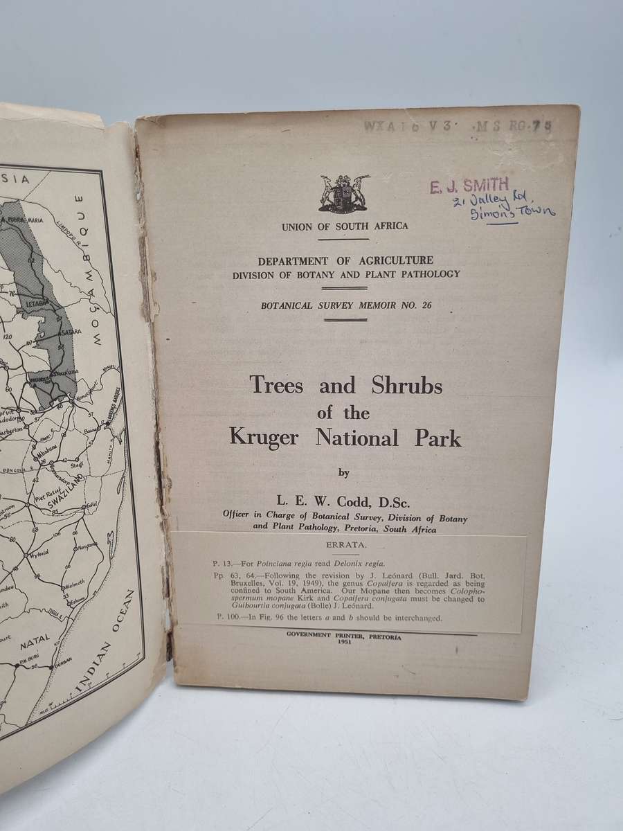 Trees and Shrubs of the Kruger National Park ~ LEW Codd