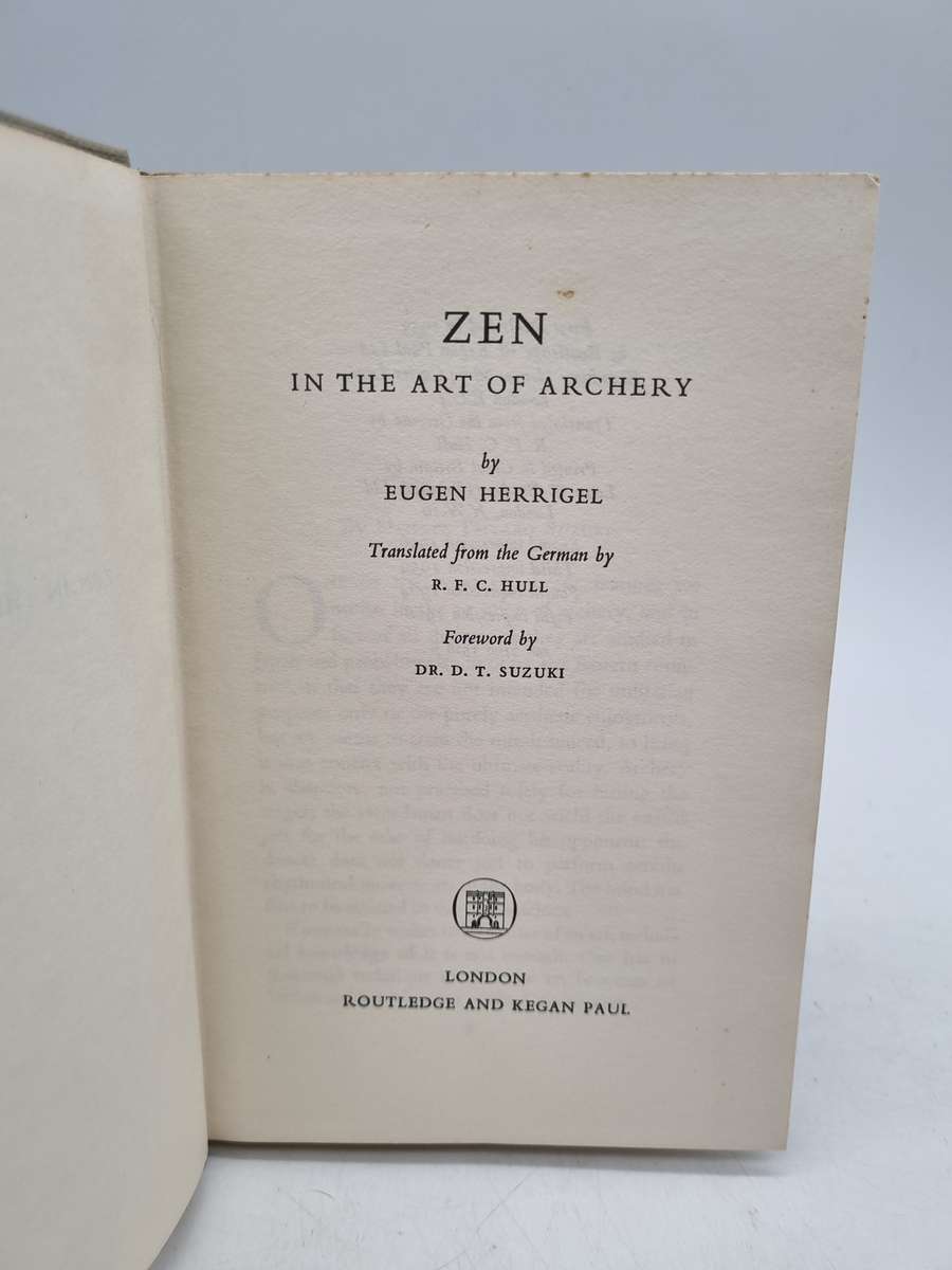 Zen in the Art of Archery by Herrigel Eugen 1968