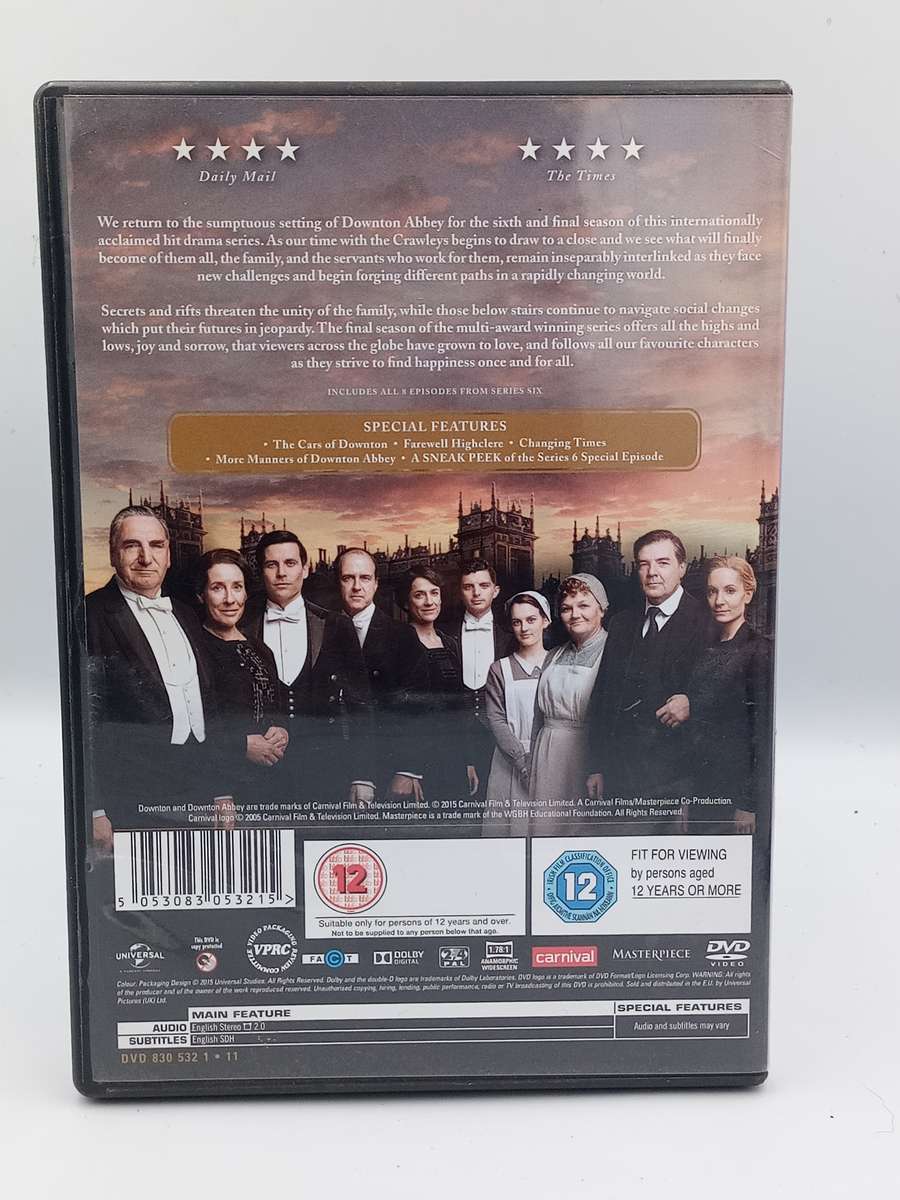 Downton Abbey Series Six DVDs - Maggie Smith & Hugh Bonneville