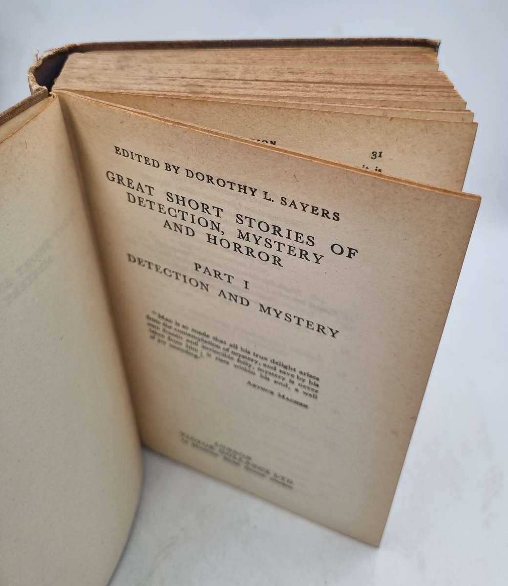 Great Short Stories Of Detection, Mystery and Horror - Part I Detection and Mystery - Dorothy Sayers